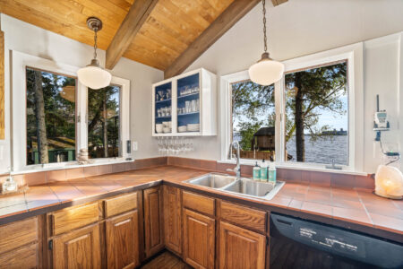 Fully equipped kitchen at Bayview Cottage