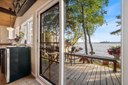 Back deck overlooking Superior Bay