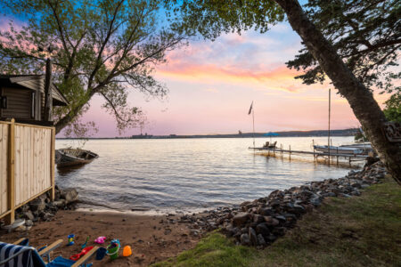View of Superior Bay from Bayview Cottage dock