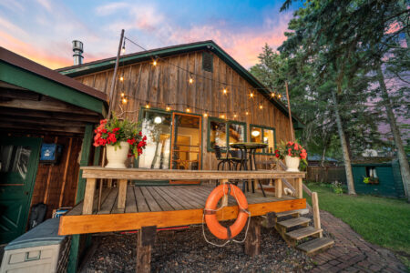 Outdoor seating area for evening relaxation