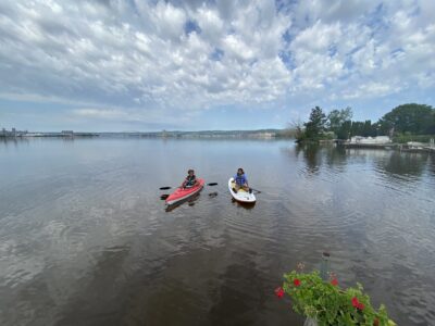 Enjoy a relaxing kayak ride on Superior Bay